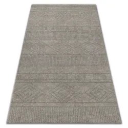 Dywan SOFT 8040 AZTECKI BOHO krem / jasny beż