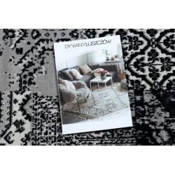 Stylowy dywan vintage w szarościach, idealny do nowoczesnych wnętrz