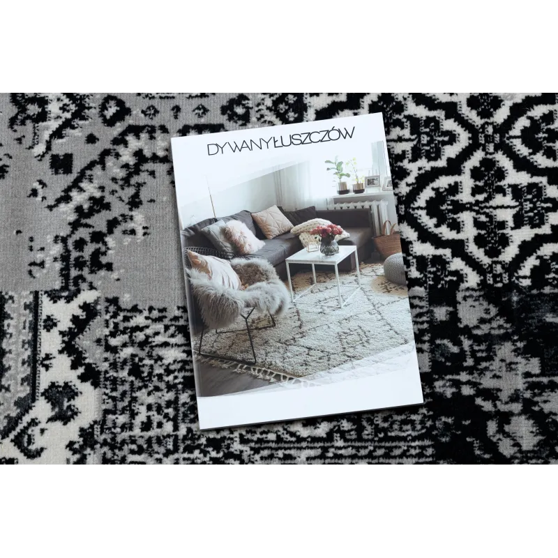 Stylowy dywan vintage w szarościach, idealny do nowoczesnych wnętrz