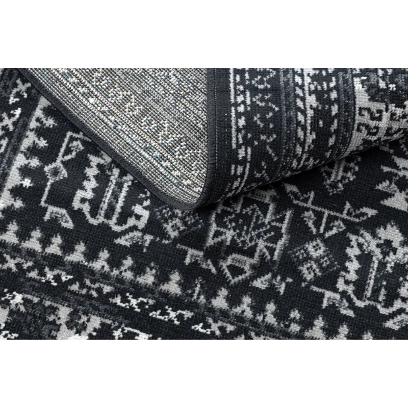 Czarny dywan vintage 22212996 do stylowych aranżacji