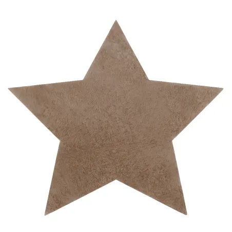 Dywan SHAPE 3148 Gwiazda Shaggy w kolorze camel, antypoślizgowy, do prania