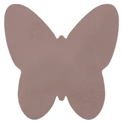 Dywan SHAPE 3150 Motyl Shaggy w brudnym różu, antypoślizgowy, do prania