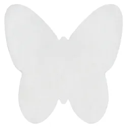 Dywan SHAPE 3150 Motyl w kolorze kości słoniowej, antypoślizgowy, do prania