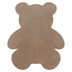 Dywan SHAPE 3146 Miś Shaggy w kolorze beżowym, antypoślizgowy, do prania