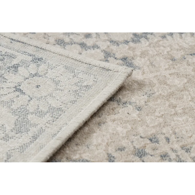 Miękki dywan wełniany NAIN z vintage ornamentem w stonowanej kolorystyce