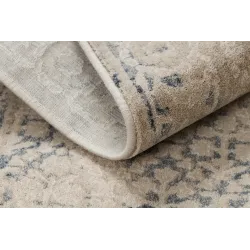 Idealny dywan do salonu NAIN z vintage wzorem w beżowo-granatowym stylu