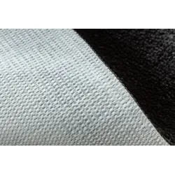 Czarny dywan SUPREME WAVES idealny do łazienki, antypoślizgowy i funkcjonalny