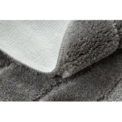 Miękki dywan łazienkowy SUPREME, antypoślizgowy materiał, szary kolor
