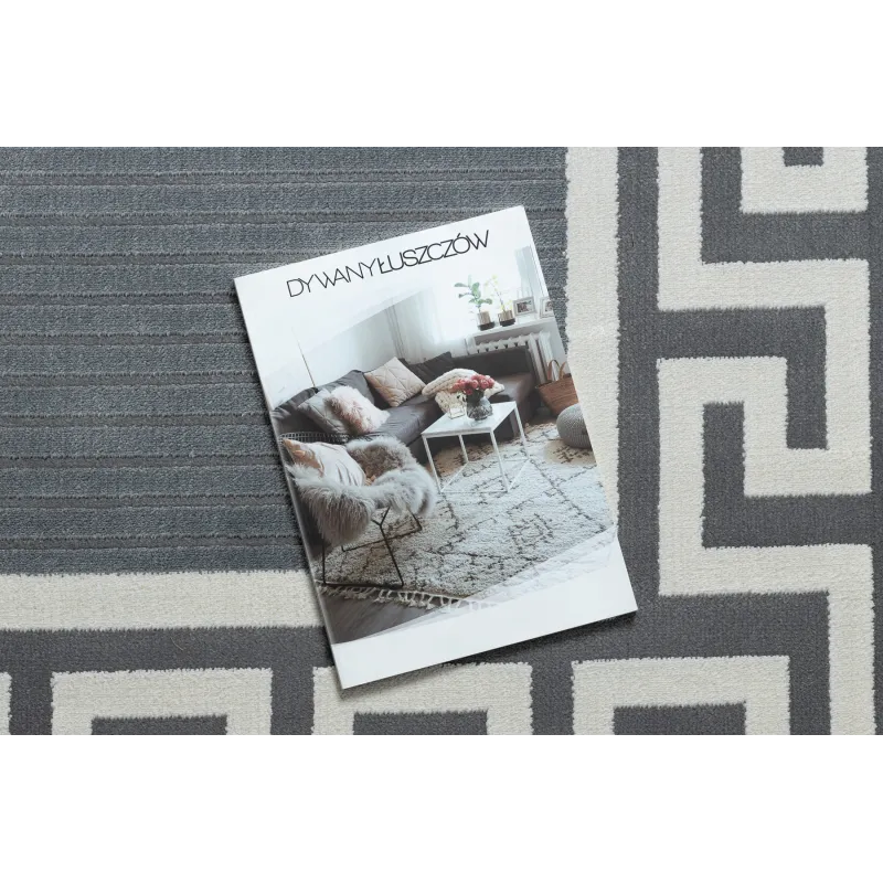 Strukturalny dywan PEARL, szary, ekskluzywne wykończenie