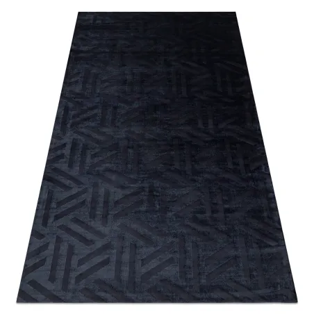 Ekskluzywny dywan geometryczny PEARL 51326E czarny, strukturalny materiał