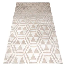 Dywan PEARL 51323C beż - Geometryczny, ekskluzywny, strukturalny