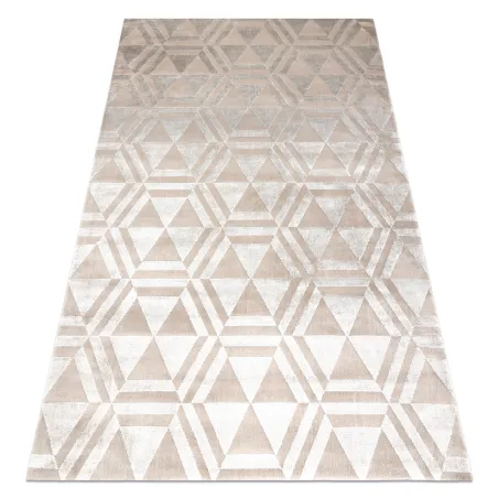 Ekskluzywny dywan PEARL 51323C w beżowym kolorze, geometryczny design