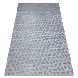 Dywan PEARL 51320D szary - Geometryczny, ekskluzywny, strukturalny