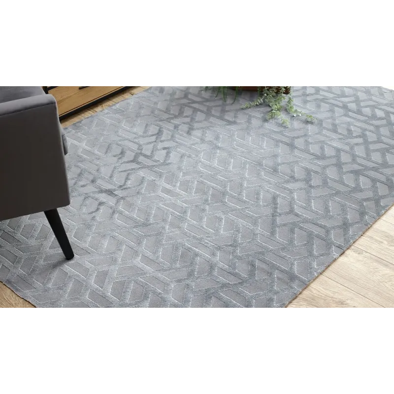 Stylowy dywan w szarości PEARL 51320D, idealny do salonu