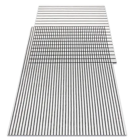 Ekskluzywny dywan PEARL 51333K w kremowo-czarnym kolorze, strukturalny