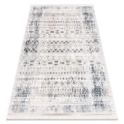 Dywan granatowy z frędzlami, nowoczesny styl Boho, klasyczny dywan