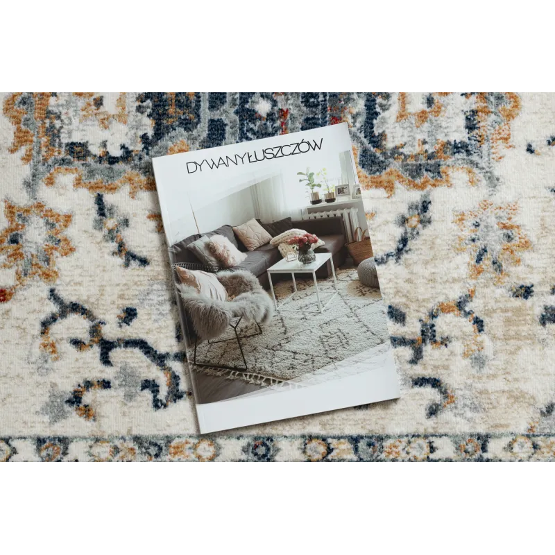 Dywan DISTIN 0834A z nowoczesnym ornamentem, idealny do salonu
