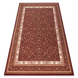 Dywan wełniany NAIN Ornament, ramka 7965/51066 bordo / beż