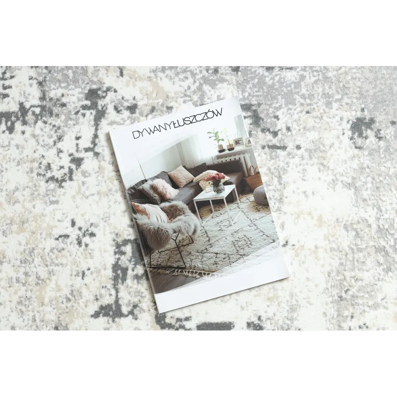 Nowoczesny dywan DUKE 51378 w kolorze kremowym i szarym, idealny do salonu