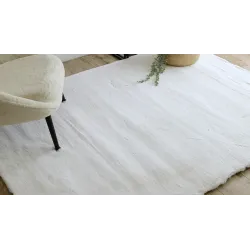 Kremowy dywan TEDDY NEW, nowoczesny styl, idealny do salonu