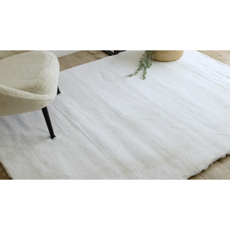 Kremowy dywan TEDDY NEW, nowoczesny styl, idealny do salonu