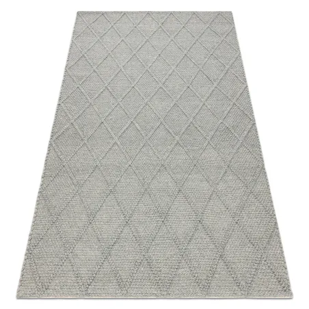 Dywan TAHAR 99001G szary, ręcznie tkany, pętęlkowy, boho styl