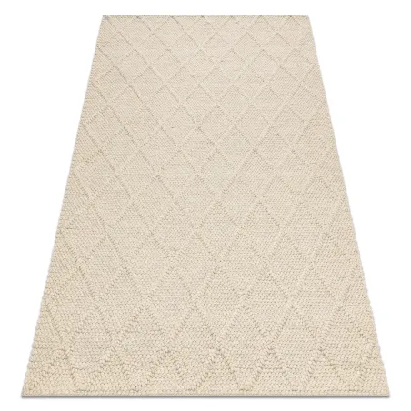 Dywan TAHAR 99001B krem, ręcznie tkany, pętelkowy, styl boho
