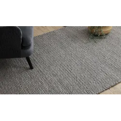 Szary dywan wełniany TAHAR 99004G, elegancki i nowoczesny