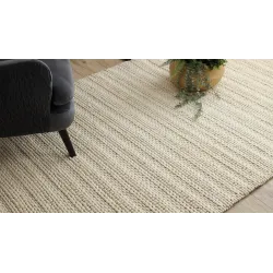 Kremowy dywan wełniany TAHAR 99002B - elegancki styl, idealny do każdego wnętrza