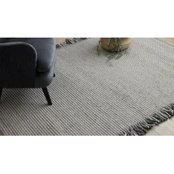 Stylowy dywan wełniany TAHAR 99003F w odcieniach kremu i szarości