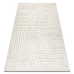Dywan SANTO SZNURKOWY SIZAL 0989 Geometryczny biały