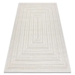 Dywan SANTO SZNURKOWY SIZAL 0999 Geometryczny biały