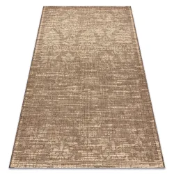 Dywan sizalowy FLOORLUX 20211 w kolorze kawy i naturalnym, idealny do salonu
