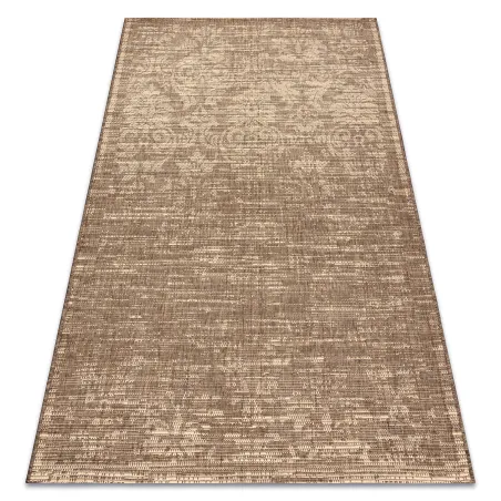 Dywan sizalowy FLOORLUX 20211 w kolorze kawy i naturalnym, idealny do salonu