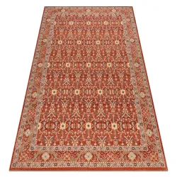 Dywan LEGEND 468 12 GB300 wełniany OSTA - Ornament, ramka eskluzywny czerwony / beż