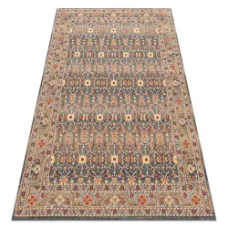 Dywan LEGEND 468 12 GB500 wełniany OSTA - Ornament, ramka eskluzywny beż /  szary