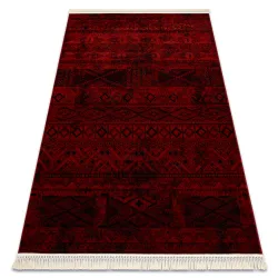 Dywan orientalny ORIENT 4722 w bordowym kolorze z frędzlami, klasyczny styl