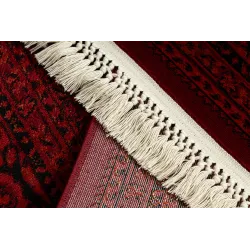 Dywan z frędzlami, orientalny wzór, doskonały do sypialni lub salonu