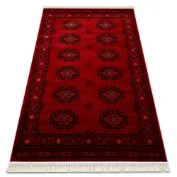 Dywan ORIENT 6871 bordo, klasyczny, z frędzlami, do salonu