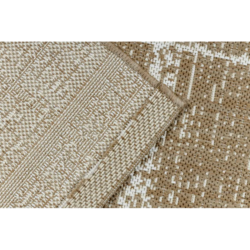Dywan sizal FLAT 48965265 Kratka, vintage - sznurkowy, idealny do sypialni