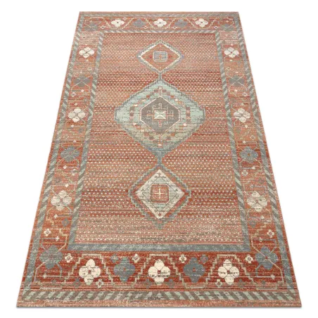 Dywan wełniany SOHO 477.11.LA000 w stylu Boho, naturalny terakota i szary
