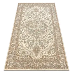 Dywan wełniany SOHO w beżowy ornament, idealny do stylowego wnętrza