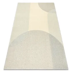 Dywan geometryczny FLUX 461.7.AE120 wełniany w odcieniach beżu i szarości