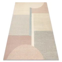 Dywan geometryczny FLUX 461.1.AE990 wełniany w odcieniach kremu i beżu