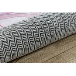 Dywan do zabawy BAMBINO 48060, różowy z gwiazdkami, do pokoju dziecięcego