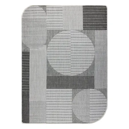 Dywan sizalowy ORGANIC 2769 w geometrycznym kształcie ecru i szarym, nowoczesny styl