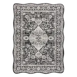 Dywan sizalowy ORGANIC 2762 w czarno-ecru, nowoczesny kształt