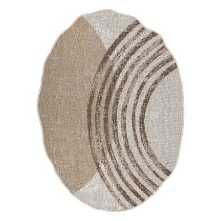 Nowoczesny dywan sizalowy ORGANIC 2767 w geometrycznym kształcie ecru/naturalny