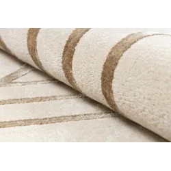 Dywan ALLURE 5756, do sypialni, nowoczesny, elegancki, beżowy