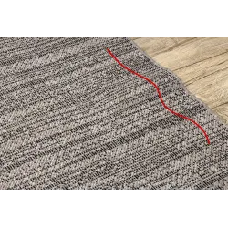 Sizalowy dywan FLOORLUX 20389 w odcieniach srebra i czerni, stylowy dodatek do wnętrz